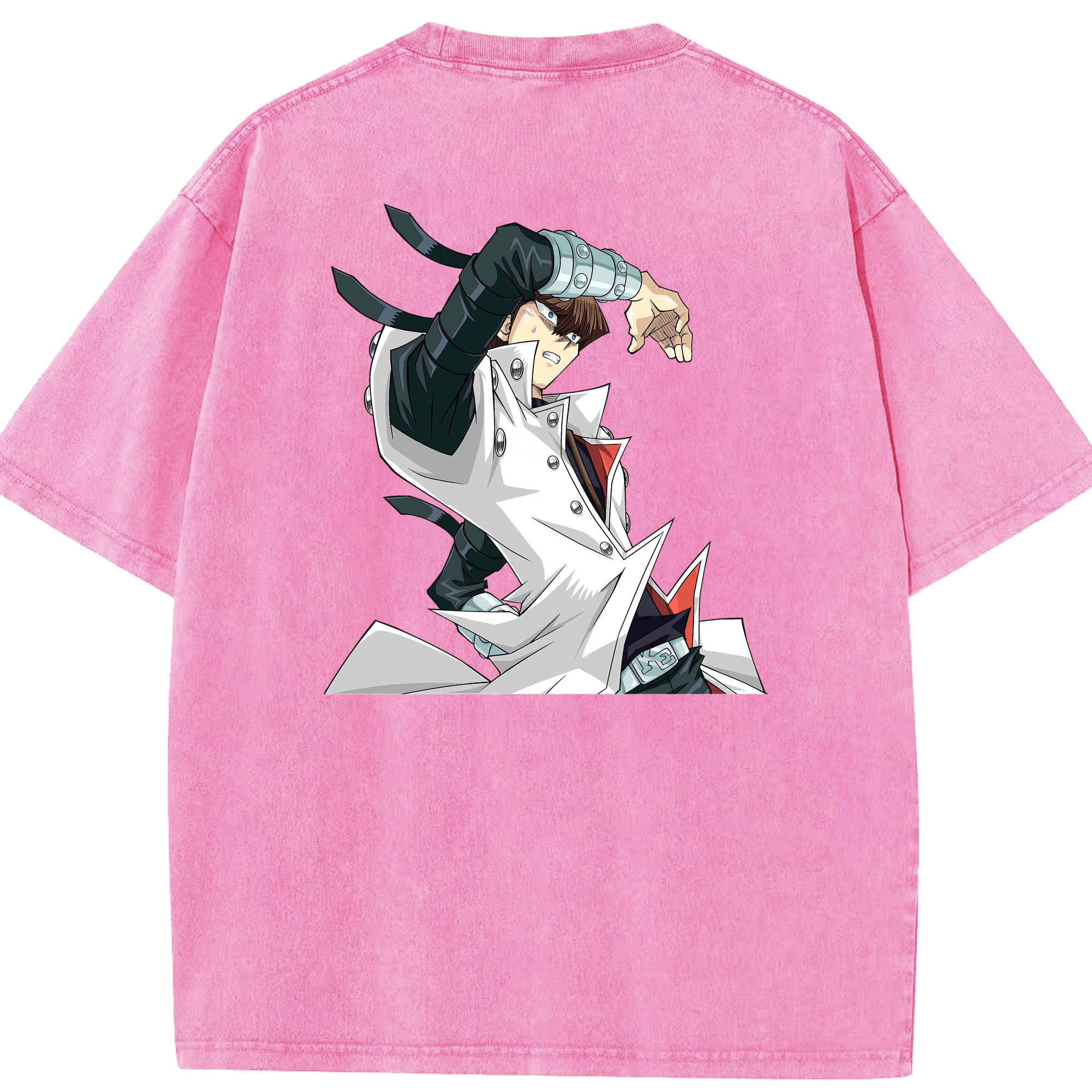 （画像用） 遊☆戯☆王 Yu-Gi-Oh! 綿100% ヴィンテージ風 半袖Tシャツ（背面プリント）